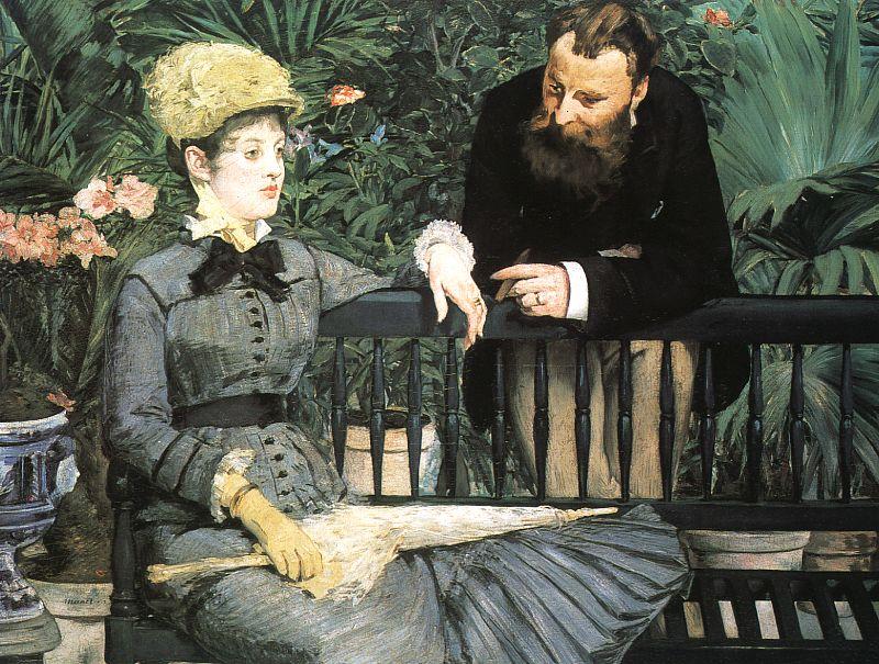 Edouard Manet In the Conservatory oil painting picture
